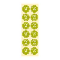 HEIKO 業務用テイスティシール  抹茶 007062432 1袋（300片入り）