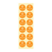 HEIKO 業務用テイスティシール  オレンジ 007062447 1袋（300片入り）