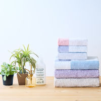 タオルランドリー ふっくらボリューム バスタオル ブルー 23-3033350-B 1枚 日本製 乾燥機使用可 タオル美術館