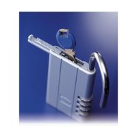 ガードロック キーを安全に保管する南京錠 レジャーロックチェーン付き シルバー No.360S-C 1個 63-7908-53（直送品）