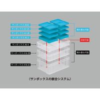 エスコ 300x210x42mm/2.0L プラスチックバット(透明) EA506AF-334 1個（直送品）