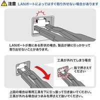 エスコ データセキュリティ(モジュラージャック専用/10個) EA983TS-17A 1パック（直送品）