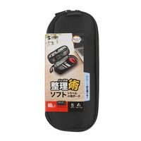 エスコ 245x100x65mm 小物ケース(ブラック) EA509C-103 1個（直送品）