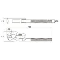 エスコ 200mm/呼13 化粧管専用グリップレンチ EA546DK-51 1丁（直送品）