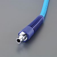 エスコ 6.5x10mm/20m 耐低温エアーホース(カプラー付/PVC) EA125CG-220 1巻（直送品）