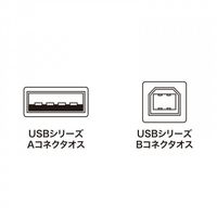 エスコ 5.0m USBケーブル(AーB/2.0対応/金メッキ/グレー) EA764AJ-78A 1本（直送品）