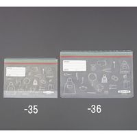 エスコ 150x220x0.06mm Wチャック付保存袋(50枚/マチ付) EA944CP-35 1パック（直送品）