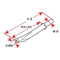 エスコ [EA159KAー6用] エッチングツール EA159KA-112 1本（直送品）