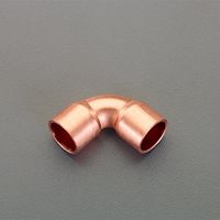 エスコ 10.00mm 銅管エルボ(90°/10個) EA432DF-10 1パック（直送品）