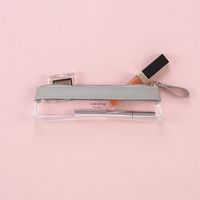 エスコ 210x30x55mm クリアペンケース(ライトグレー) EA509AD-76 1冊（直送品）