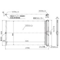 エスコ 1572x 983mm スクリーン(ホワイトボード兼/マグネット式) EA761LM-151A 1台（直送品）