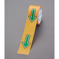 エスコ 50mmx10m 誘導用矢印テープ(床・壁面用/緑) EA944RR-51 1巻（直送品）