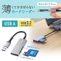 エスコ USB3.2 カードリーダー(SD・microSDカード用) EA764A-199 1個（直送品）
