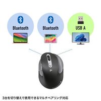 エスコ [充電式] ワイヤレスマウス(BlueLED/静音) EA764AA-254 1個（直送品）
