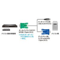 エスコ 3.0m パソコン自動切替器用ケーブル EA764AE-112 1個（直送品）