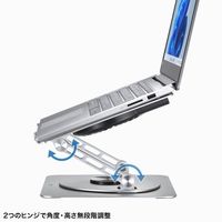 エスコ 240x222x46mm スタンド型ノートPCクーラー EA764AH-2 1個（直送品）