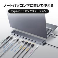 エスコ [USB TypeC] ドッキングステーション(3画面対応) EA764BY-202 1個（直送品）