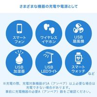 エスコ AC100ー240V USB充電器(1ポート/1A/白) EA940CD-191 1個（直送品）