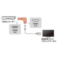 エスコ HDMI アダプター(L型下) EA940PM-185 1個（直送品）