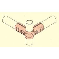 エスコ [パイプラック用] 4方向メタルジョイント(4組) EA976AW-106A 1袋（直送品）