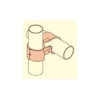 エスコ [パイプラック用] クロスメタルジョイント(2組) EA976AW-126A 1袋（直送品）