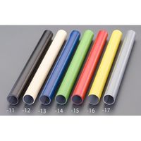 エスコ [パイプラック用]樹脂パイプ(2m/アイボリー/4本) EA976AW-12A 1袋（直送品）