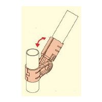 エスコ [パイプラック用] 2方向フリーメタルジョイント(2組) EA976AW-131A 1袋（直送品）