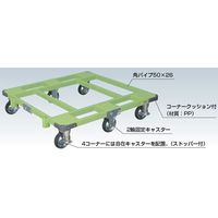 エスコ 1100パレット用/900kg 回転台車(取手/6輪) EA520BS-107 1台（直送品）
