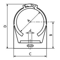 エスコ 給油器クランプ EA991CU-3A 1個（直送品）
