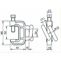 ネットクランプ50 NTC-50 1セット(20個入) 伊藤製作所（直送品）