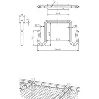 伊藤製作所 ネット吊り金具 4寸用 NTH4.0M 1セット(1個×20)