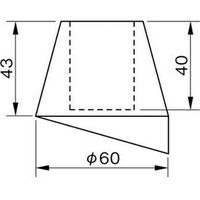 脚立ゴム足　58F SGC-58F 10セット(40個入) 伊藤製作所（直送品）