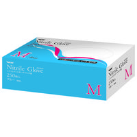 川西工業 ニトリル使いきり手袋 ブルー M #2060 1箱(250枚入)