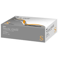 川西工業 ニトリル使いきり手袋 ホワイト S #2060 1箱(250枚入)