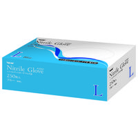 川西工業 ニトリル使いきり手袋 ブルー L #2060 1箱(250枚入)