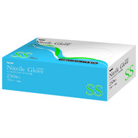 川西工業 ニトリル使いきり手袋 ブルー SS #2060 1箱(250枚入)