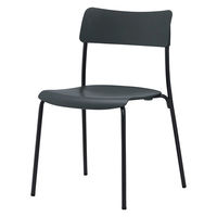 サンケイ レセプションチェア スタッキング式 4本脚椅子  チャコールグレー 1箱（4脚入） ミーティングチェア 日本製 幅513、座高430ｍｍ