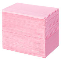 ディスポ 紙エプロン ピンク  1ケース（500枚入×4箱）