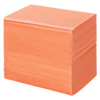 ディスポ 紙エプロン オレンジ 1ケース（500枚入×4箱）