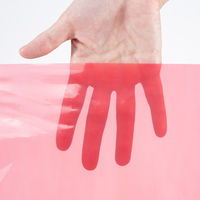 日幼 カラービニパック 赤 1セット（100枚：20枚×5袋）