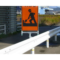 サインホルダー ガードレールビーム用　看板巾280 SBH-RZN-280 1セット(3個入) 伊藤製作所（直送品）