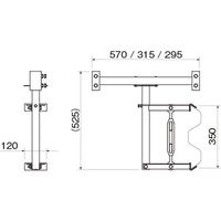 サインホルダー ガードレールビーム用　看板巾550 SBH-RN-550 1セット(10個入) 伊藤製作所（直送品）
