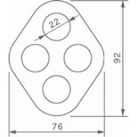 リギングプレート　4穴 PR4a 1セット(5個入) 伊藤製作所（直送品）