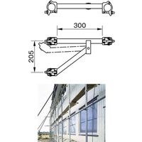 兼用ブラケット　300幅 B-30C 1セット(10個入) 伊藤製作所（直送品）