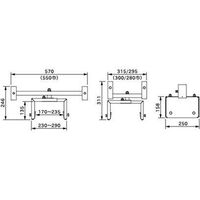 縁石用サインホルダー　看板巾550 SBH-E 1セット(10個入) 伊藤製作所（直送品）