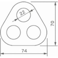 リギングプレート　３穴 PR3a 1セット(3個入) 伊藤製作所（直送品）