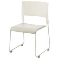 中央可鍛工業 MORループスタッキングチェア(抗菌・耐アルコール・耐次亜塩素酸) ライトベージュ 1箱(5脚入) オリジナル