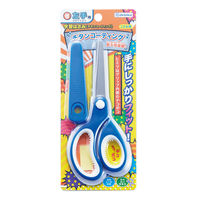 デビカ 学習はさみ チタンコーティング 左手用 ブルー 1個 43803