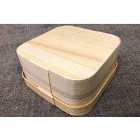 スドウ 経木わっぱ 角型100角 被せ蓋付き SD270080-10 1袋(10個)（直送品）