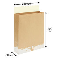 ネクスタ デザイン宅配袋（FSC(R)認証） 茶 小サイズ 封かんシール付 1セット（100枚：10枚入×10パック）